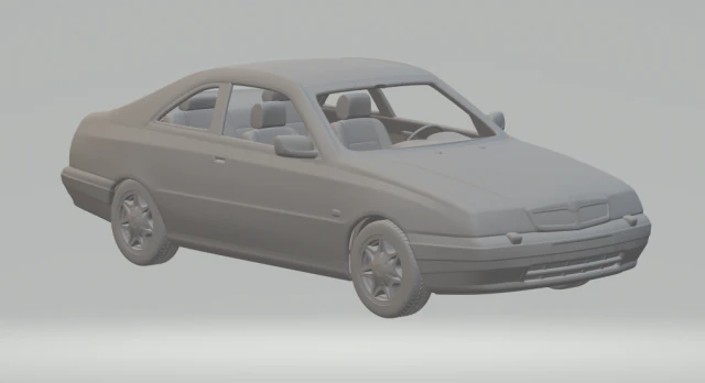 LANCIA K COUPE 98 3D Print Model .c4d .max .obj .3ds .fbx .stl .blend 