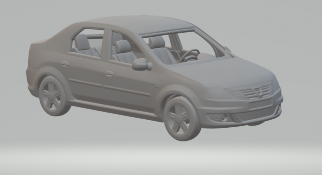 Renault logan mk1 kit 3D 打印模型 .c4d .max .obj .3ds .fbx .stl .blend 
