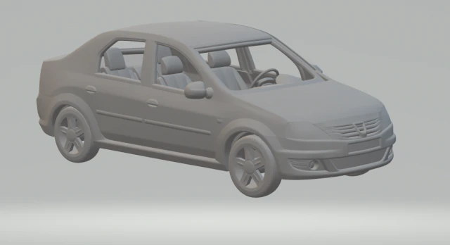 Renault logan mk1 kit 3D Print Model .c4d .max .obj .3ds .fbx .stl .blend 