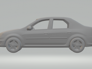 Renault logan mk1 kit 3D 打印模型
