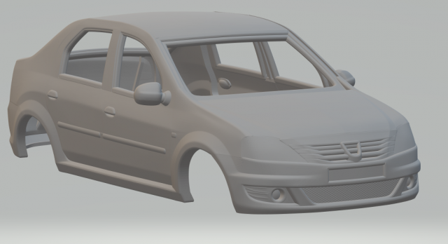 Renault logan mk1 Modelo de Impressão 3D .c4d .max .obj .3ds .fbx .stl .blend 