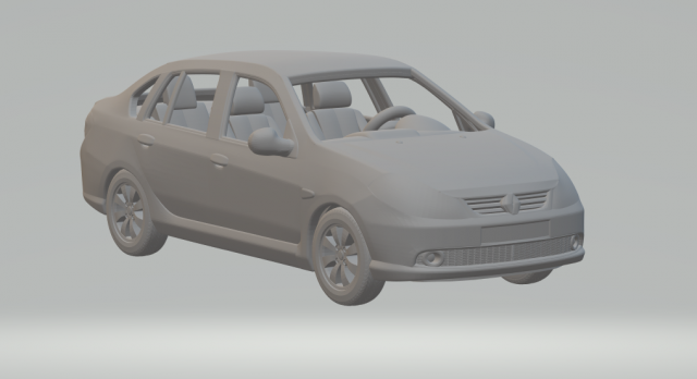 Renault symbol 3D Принт Модель .c4d .max .obj .3ds .fbx .stl .blend 