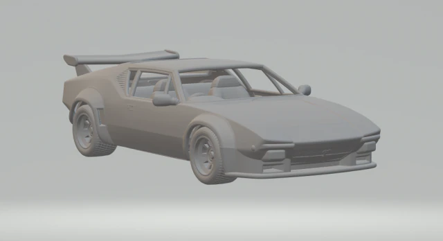 De Tomaso Pantera GT5 3D Print Model .c4d .max .obj .3ds .fbx .stl .blend