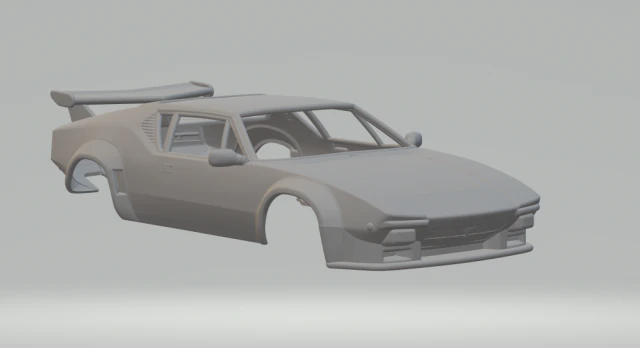 De Tomaso Pantera GT5 3D Print Model .c4d .max .obj .3ds .fbx .stl .blend
