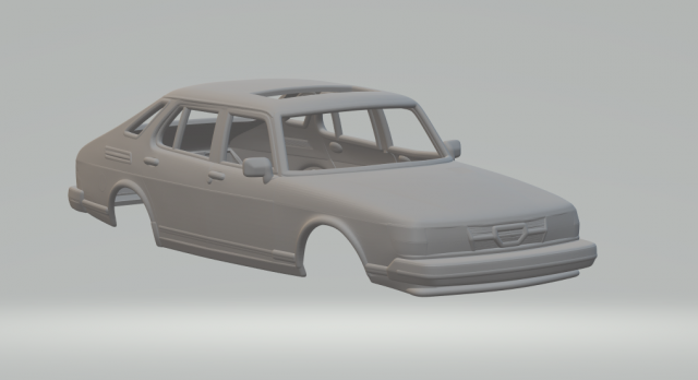 Saab 900 combi GLE 79 3D प्रिंट मॉडल .c4d .max .obj .3ds .fbx .stl .blend 