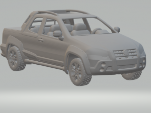 Fiat strada 3D 打印模型