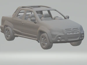 Fiat Strada 3D Druckmodell