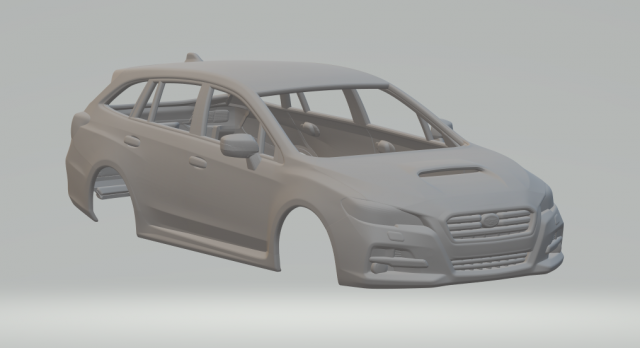 SUBARU LEVORG 3D प्रिंट मॉडल .c4d .max .obj .3ds .fbx .stl .blend 