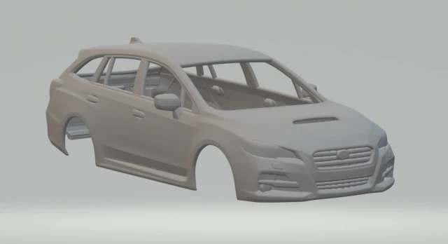 SUBARU LEVORG 3D Print Model .c4d .max .obj .3ds .fbx .stl .blend