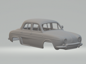 Renault Dauphine 3Dプリントモデル