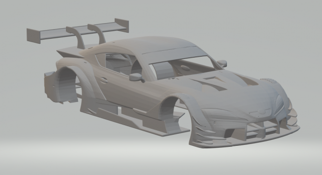 Supra gr race car 3D Print Model .c4d .max .obj .3ds .fbx .stl .blend 