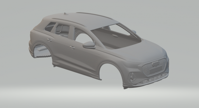 Audi q4 etron Model Cetak 3D .c4d .max .obj .3ds .fbx .stl .blend