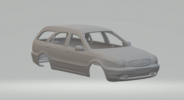 LANCIA LYBRA WAGON 3D Print Model .c4d .max .obj .3ds .fbx .stl .blend 