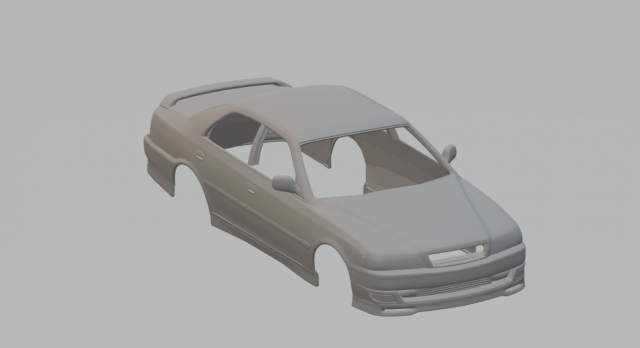 Toyota chaser 3D 打印模型 .c4d .max .obj .3ds .fbx .stl .blend 