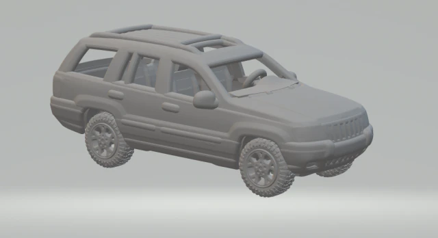 JEEP GRAND CHEROKEE 3D Print Model .c4d .max .obj .3ds .fbx .stl .blend