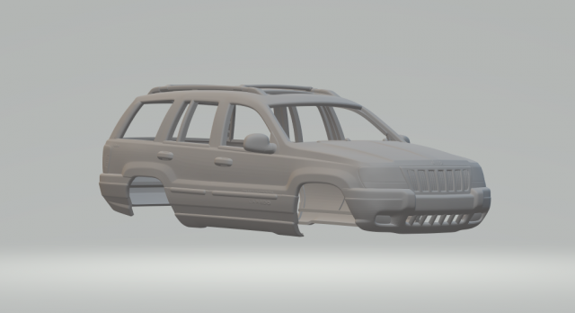 JEEP GRAND CHEROKEE 3D 프린트 모델 .c4d .max .obj .3ds .fbx .stl .blend 