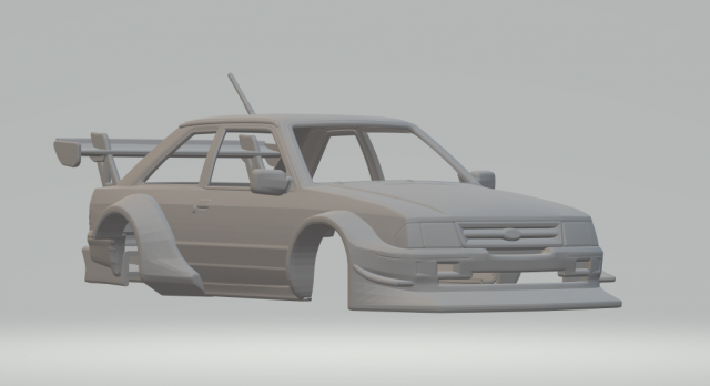 ESCORT MK4 race car Model Cetak 3D .c4d .max .obj .3ds .fbx .stl .blend 