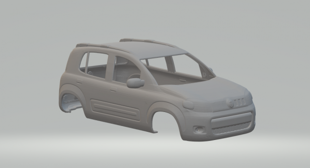 Fiat uno way 3D Print Model .c4d .max .obj .3ds .fbx .stl .blend 