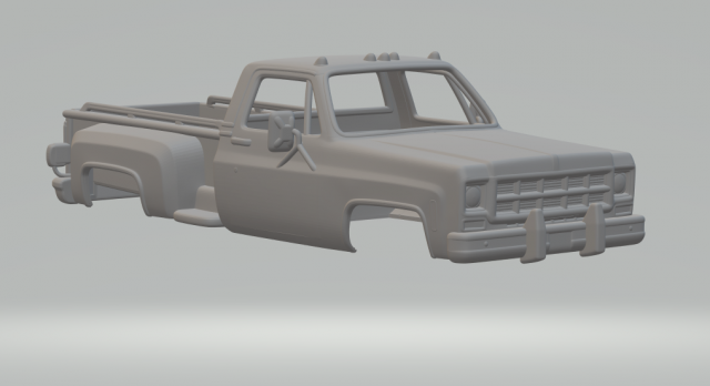 Gmc sierra 79 3Dプリントモデル .c4d .max .obj .3ds .fbx .stl .blend 