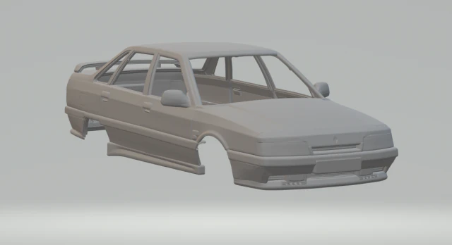 Renault r21 3D Print Model .c4d .max .obj .3ds .fbx .stl .blend