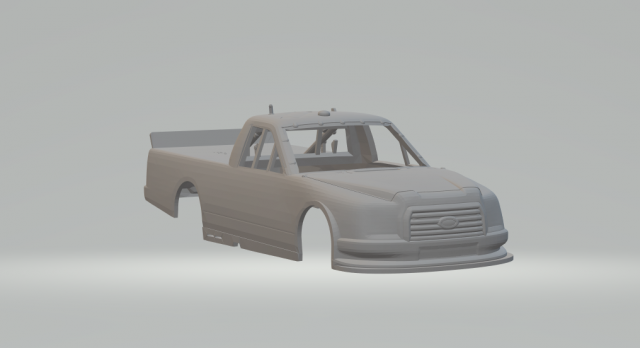 F-150 nascar 3D Print Model .c4d .max .obj .3ds .fbx .stl .blend 