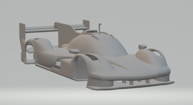 Porsche 963 LMDh Le Mans glass closed Modelo de Impressão 3D .c4d .max .obj .3ds .fbx .stl .blend 
