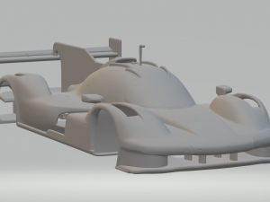 Porsche 963 LMDh Le Mans glass closed 3D Print Model