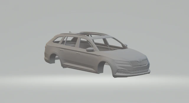 SKODA Superb 4x4 3D Print Model .c4d .max .obj .3ds .fbx .stl .blend
