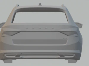 SKODA Superb 4x4 3D Print Model