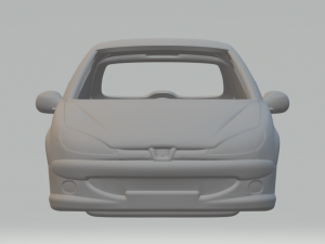 Peugeot 206 Modelo de Impressão 3D