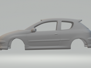 Peugeot 206 Modelo de Impressão 3D
