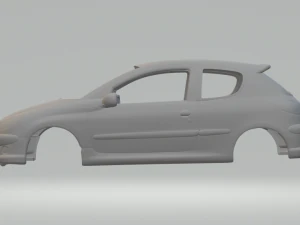 Peugeot 206 3D Print Model
