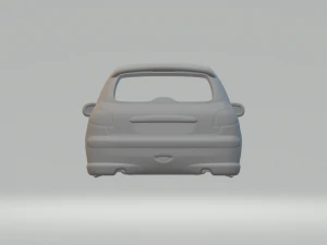 Peugeot 206 3D Print Model