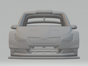 SKODA rally Modello di stampa 3D