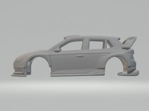 SKODA rally Modello di stampa 3D