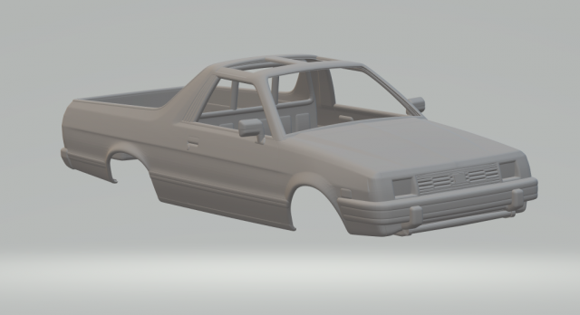 Subaru brat 3D-printmodel .c4d .max .obj .3ds .fbx .stl .blend 
