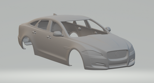 Jaguar xj Model Cetak 3D .c4d .max .obj .3ds .fbx .stl .blend 