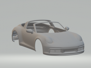 Porsche 911 heritage targa 3D-printmodel