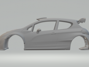 PEUGEOT 208 race car 3D-printmodel