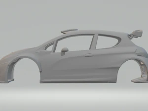 PEUGEOT 208 race car 3D Print Model