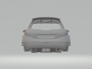 PEUGEOT 208 race car 3D-printmodel