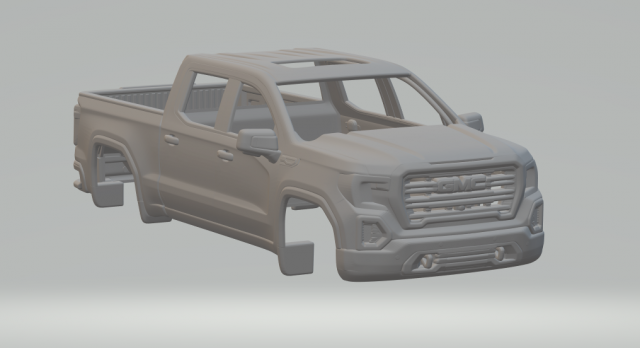 Gmc sierra 3D Принт Модель .c4d .max .obj .3ds .fbx .stl .blend 