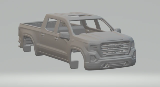 Gmc sierra 3D Print Model .c4d .max .obj .3ds .fbx .stl .blend 