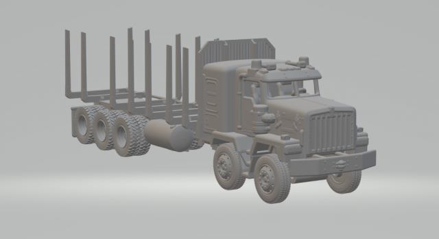 Kenworth c500 3D Print Model .c4d .max .obj .3ds .fbx .stl .blend 