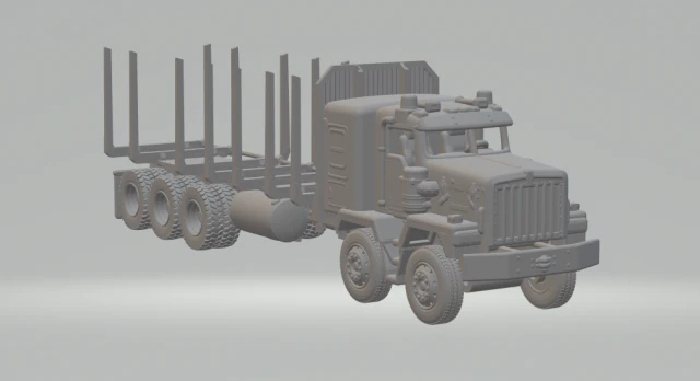Kenworth c500 3D Print Model .c4d .max .obj .3ds .fbx .stl .blend 