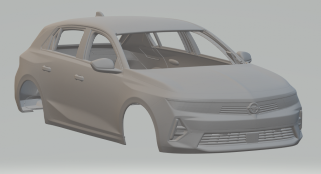 Opel Astra L Model Cetak 3D .c4d .max .obj .3ds .fbx .stl .blend 