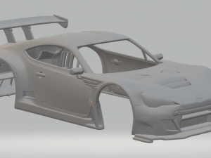 Subaru brz race car 3D Print Model
