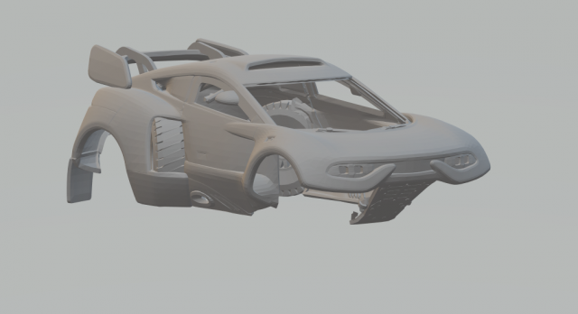 PRODRIVE BRX HUNTER T1 3D Print Model .c4d .max .obj .3ds .fbx .stl .blend 