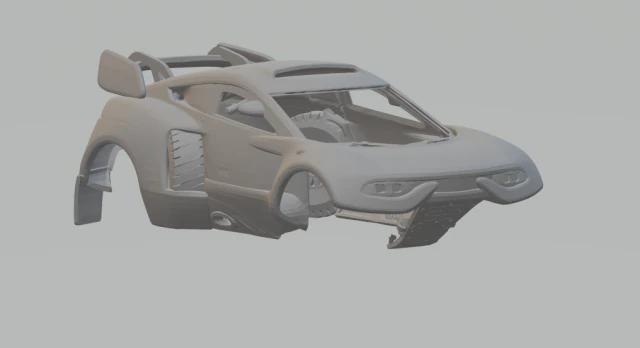 PRODRIVE BRX HUNTER T1 3D Print Model .c4d .max .obj .3ds .fbx .stl .blend 