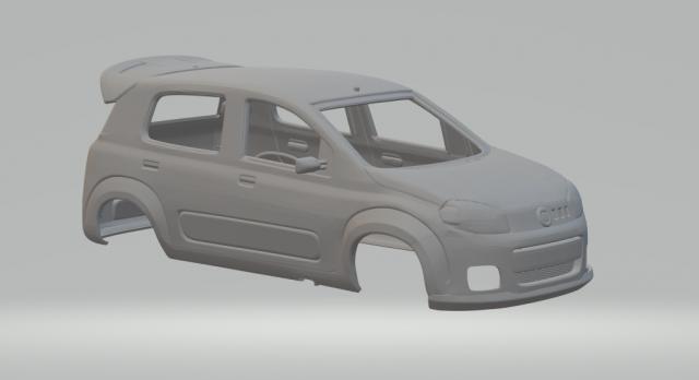Fiat uno race car Modèles 3D en vedette .c4d .max .obj .3ds .fbx .stl .blend 